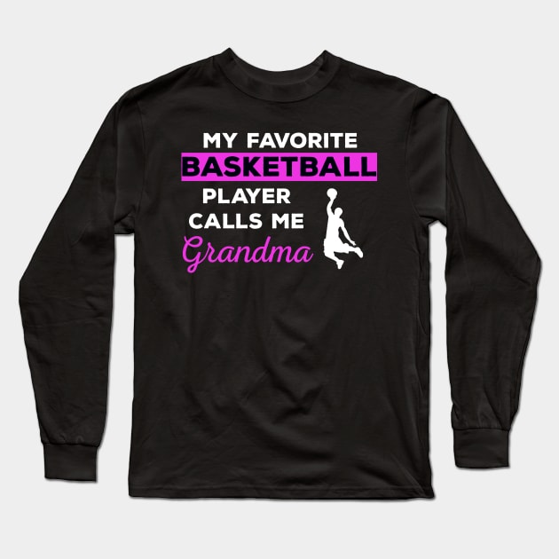 Basketball Grandma Long Sleeve T-Shirt by mikevdv2001